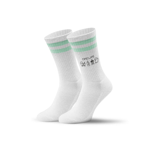 Tennissocken - Dad Life - personalisiert mit Namen