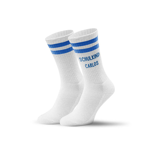 Tennissocken - Kinder Wunschtext - personalisiert mit Namen