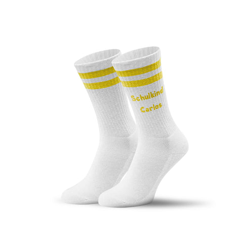 Tennissocken - Kinder Wunschtext - personalisiert mit Namen