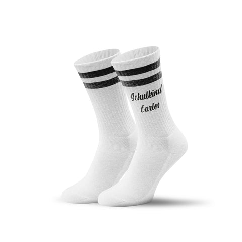 Tennissocken - Kinder Wunschtext - personalisiert mit Namen