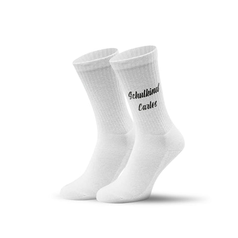 Tennissocken - Kinder Wunschtext - personalisiert mit Namen