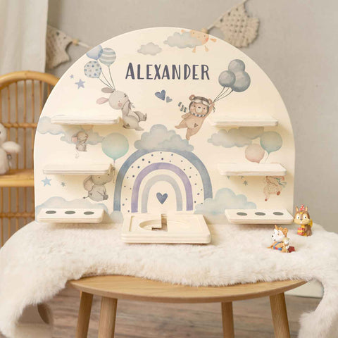 Toniebox Regal für Kinderzimmer - Ballon - Personalisiert mit Namen