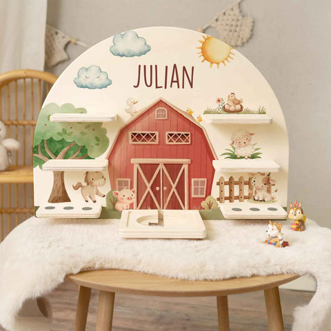 Toniebox Regal für Kinderzimmer - Farm - Personalisiert mit Namen