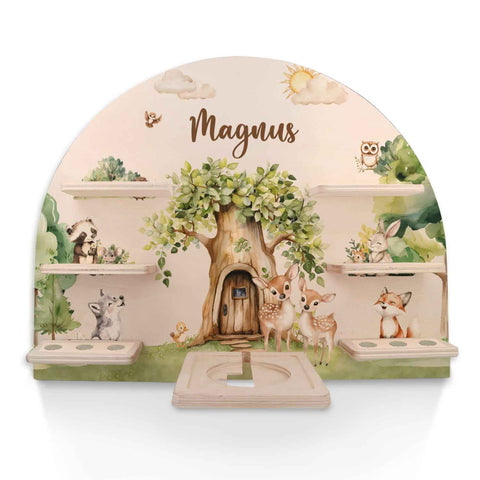 Toniebox Regal für Kinderzimmer - Wald - Personalisiert mit Namen