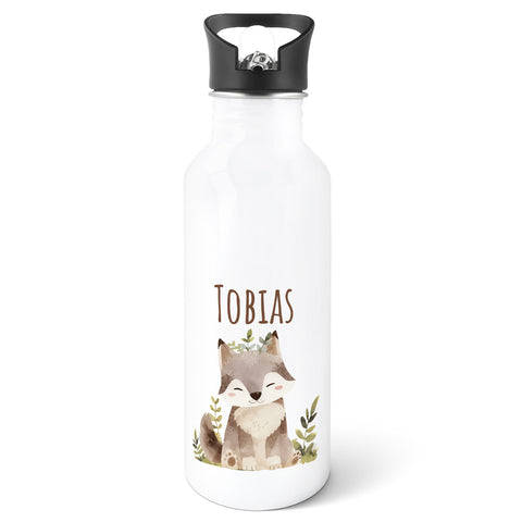 Bedruckte Trinkflasche aus Edelstahl - Bärenfreunde