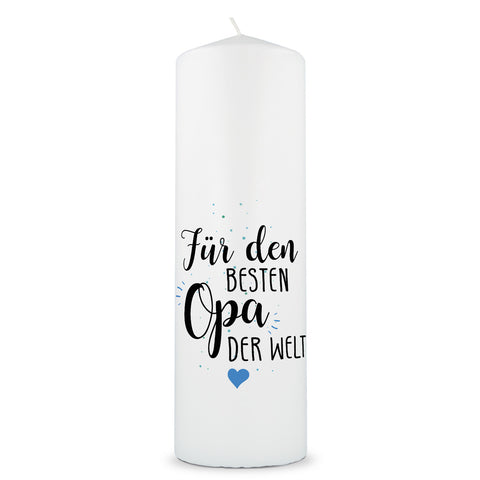 Große Kerze "Für die beste Oma / den besten Opa der Welt"