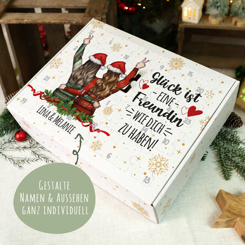 Personalisierter DIY Adventskalender mit Konfigurator Design zum selbst Befüllen