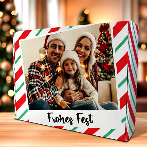 Personalisierte DIY Geschenkbox mit Retro Foto Design