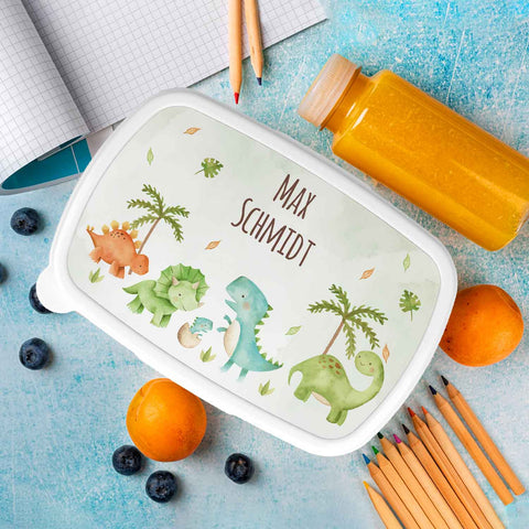 Bedruckte Lunchbox für Kinder - Dinos