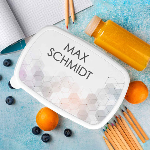Bedruckte Lunchbox für Kinder - Hexagon