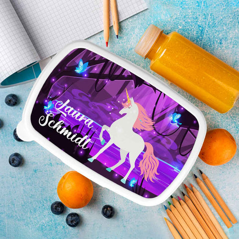 Bedruckte Lunchbox für Kinder - Magischer Wald
