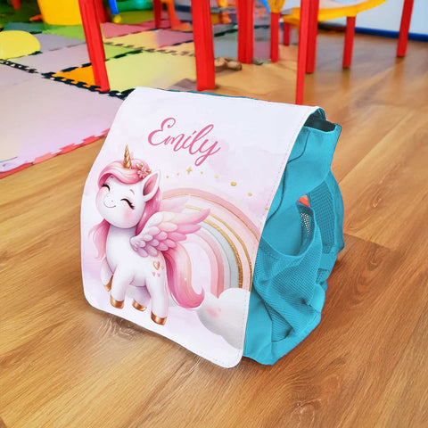 Bedruckter Rucksack für Kinder - Pegasus mit Name