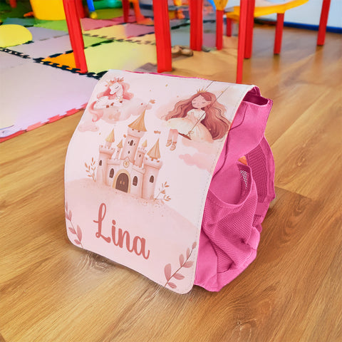 Bedruckter Rucksack für Kinder - Prinzessin mit Name