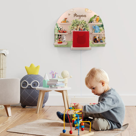 Toniebox Regal für Kinderzimmer - Wald - Personalisiert mit Namen