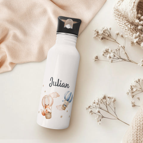 Bedruckte Trinkflasche aus Edelstahl - Ballon