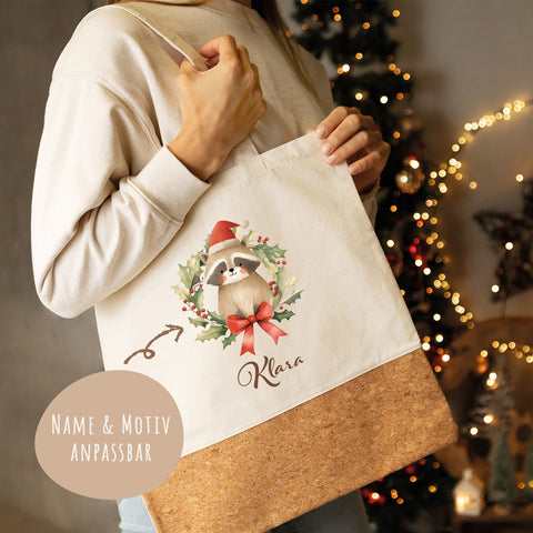 Einkaufstasche Kork - Kranztiere