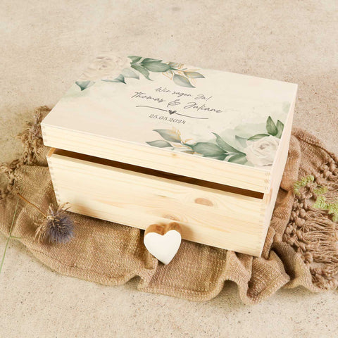 Erinnerungskiste mit UV-Druck im Wedding Love Design