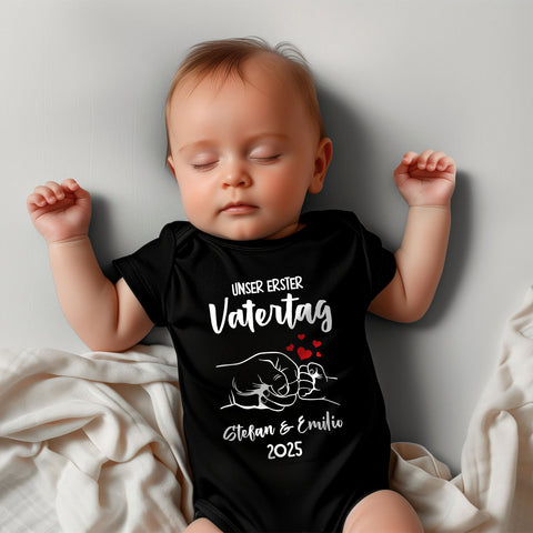 Bedrucktes T-Shirt für Herren - Unser erster Vatertag