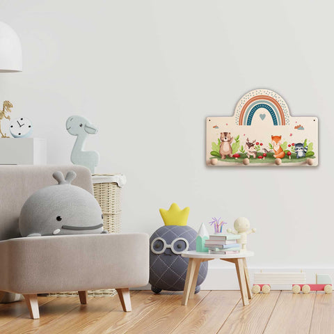 Garderobe fürs Kinderzimmer - Wald Tiere