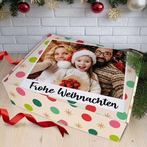 Personalisierte DIY Geschenkbox mit Retro Foto Design