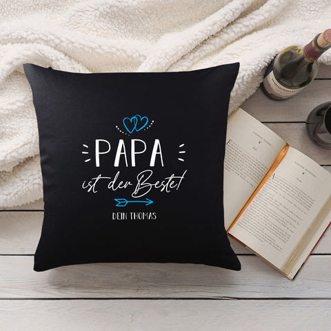 Personalisiertes Kissen mit Motiv - Papa ist der Beste