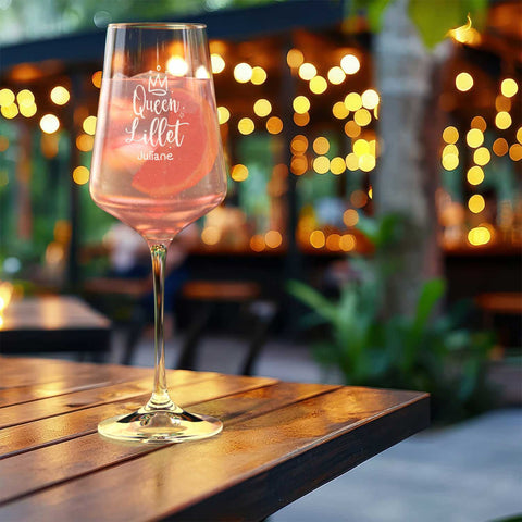 Leonardo Weinglas mit Gravur - "Queen Lillet" mit Wunschname