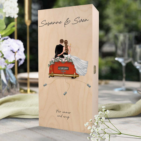 Leonardo Gläser mit Gravur - Hochzeitsauto & Wedding Love als Set