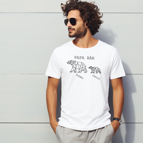 Personalisiertes T-Shirt für Herren - Papa Bär