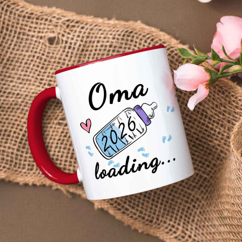 Bedruckte Tasse mit Spruch - Baby Loading in versch. Varianten