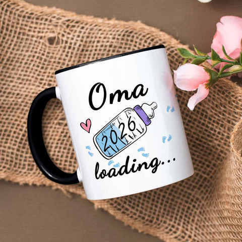 Bedruckte Tasse mit Spruch - Baby Loading in versch. Varianten