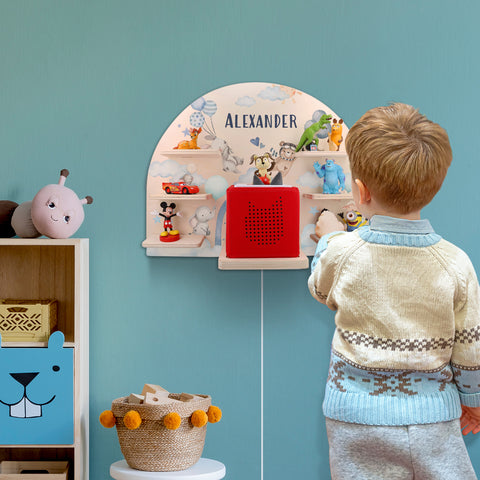 Toniebox Regal für Kinderzimmer - Ballon - Personalisiert mit Namen