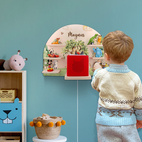Toniebox Regal für Kinderzimmer - Wald - Personalisiert mit Namen