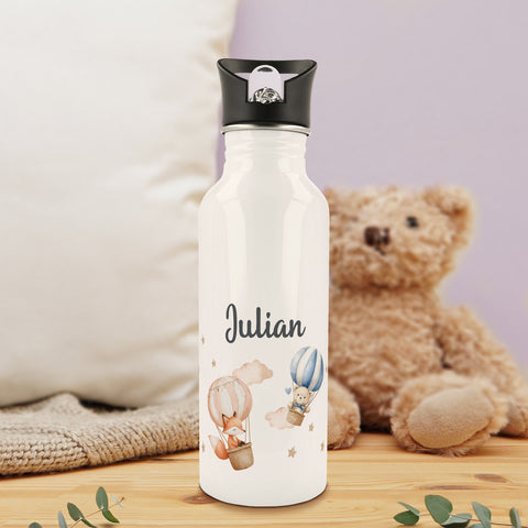 Bedruckte Trinkflasche aus Edelstahl - Ballon