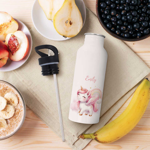 Bedruckte Brotdose & Trinkflasche im Set - Pegasus