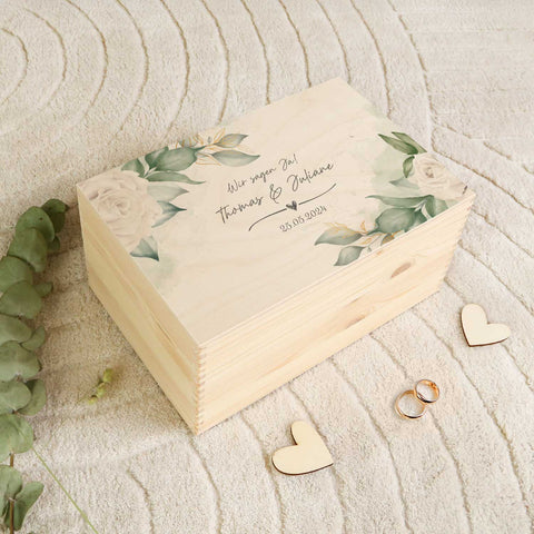 Erinnerungskiste mit UV-Druck im Wedding Love Design