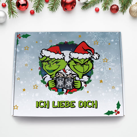 Personalisierte DIY Geschenkbox Grinch mit Namen