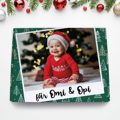 Personalisierte DIY Geschenkbox mit Retro Foto Design