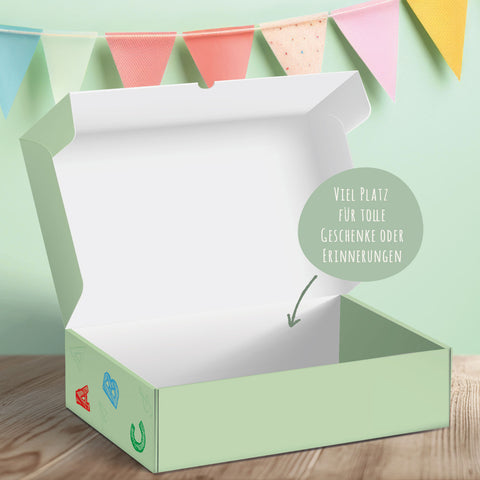 Personalisierte Geschenkbox - Schulkind Kreide - Einschulung