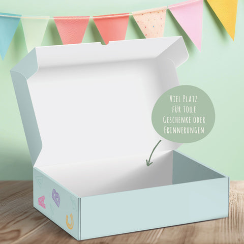 Personalisierte Geschenkbox - Schulkind Kreide - Einschulung