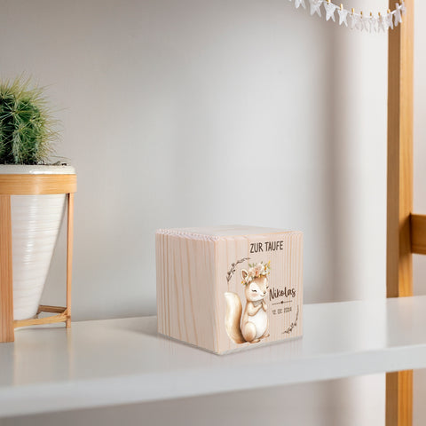 Spardose aus Holz - Tiere