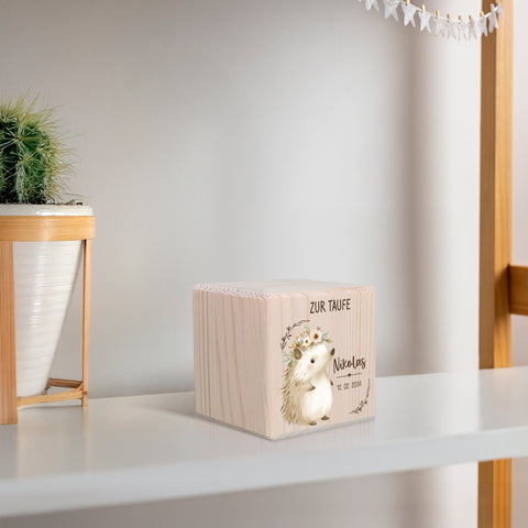 Spardose aus Holz - Tiere