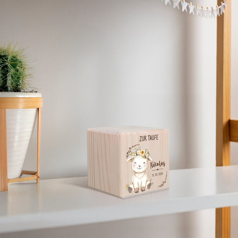 Spardose aus Holz - Tiere