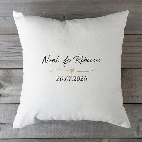 Personalisiertes Kissen mit Motiv - Wedding Love