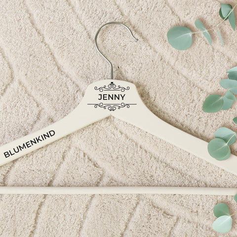 Personalisierter Kleiderbügel - Hochzeit Ranken
