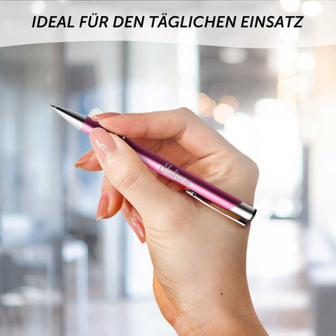 Kugelschreiber mit Gravur - Wunschname - Verschiedene Farben
