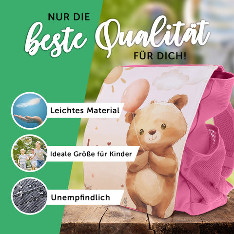 Bedruckter Rucksack für Kinder - Ballon mit Name