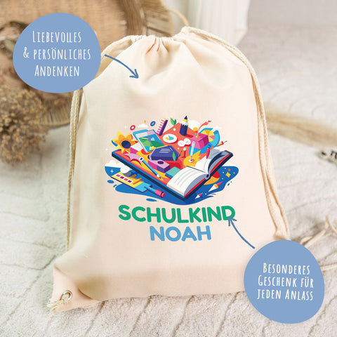Turnbeutel für Kinder - Buch - zur Einschulung