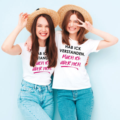 Bedrucktes T-Shirt für Damen - Hab ick verstanden