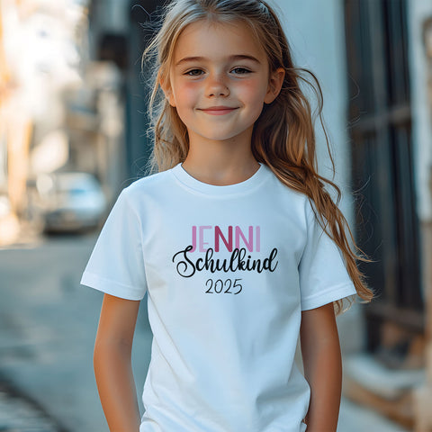 Personalisiertes T-Shirt für Kinder - Schulkind 2025