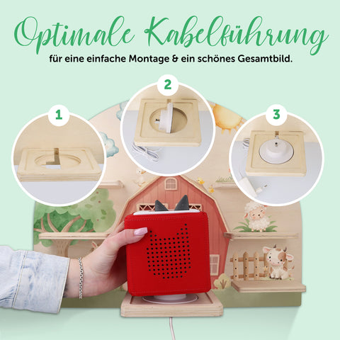 Toniebox Regal für Kinderzimmer - Farm - Personalisiert mit Namen
